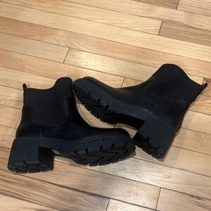 Torrid Heavy Duty Black Ankle Boots- size 12